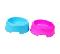 KOMBIUDA 2piezas Tazón para Mascotas De Comedero Redondo De Plástico para Perros Recipiente para Comida para Mascotas y Cuidado De Cachorros