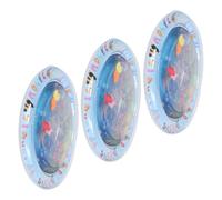 KOMBIUDA 3 Piezas Alfombrilla de Agua Sensorial para Mascotas Cojín Refrigerante Portátil con Diseño de Vida Marina Fácil de Limpiar para Gatos y Perros Interiores y Exteriores