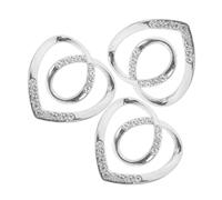 KOMBIUDA 3 piezas Anillo para Bufandas Antideslizante Hebillas Decorativas para Camisetas y Camisas de Verano Accesorios Elegantes para Mujer Clips para Ropa