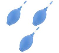 KOMBIUDA 3 Piezas Bola De Lavado De Oídos Para Apretar La Oreja Apretar La Bola Para Limpiar El Oído Bulbo De Succión Del Oído Herramienta De Lavado De Oídos Goma Blanda Blue