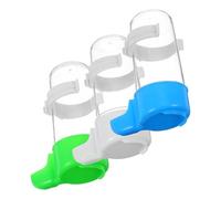 KOMBIUDA 3 Piezas Dispensador Automático Agua para Pájaros Kit Bebedero Jaula con Diseño Desmontable Fácil Limpieza para Loros Periquitos Canarios y Pinzones