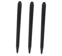 KOMBIUDA 3 Piezas Lápiz Óptico De Doble Cabeza Walker Stylus Almohadilla De Auriculares Poste De La Lámpara del Brazo Bolso De Teléfono Móvil De Muñeca Lápiz Móvil Black Abdominales