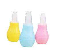 KOMBIUDA 3piezas Aspirador De Silicona Para Bebés Aspirador De Nariz Seguro Limpiador De Mocos Extractor De Mocos Bebe Unidades
