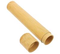 KOMBIUDA 3piezas Estuche para Cepillos De Dientes De Bambú Portacepillos Ecológico para y Hogar