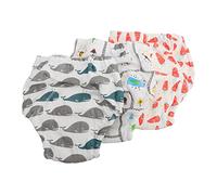 KOMBIUDA 3piezas Pantalones De Entrenamiento Para Bebés Impermeables y Transpirables Cuatro De Gasa Ajustables Para Aprendizaje De Uso Del Baño Estilo Aleatorio