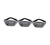 KOMBIUDA 3piezas Riñonera Deportiva De Oxford para Correr y Duradera Mochila De Cintura para Actividades Al Aire para Hombres