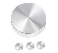 KOMBIUDA 4 Piezas Adaptadores de Disco de Aluminio Macizo Redondos Adaptador para Mesa de Vidrio Soporte Resistente y Ligero para Mesa de Té y Muebles de Exhibición