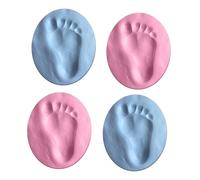 KOMBIUDA 4 Piezas bebé cien días almohadilla de tinta kit de adorno de huella moldes de huellas de manos de ornament regalos kit de recuerdo de huellas de manos kit de huella de bebe