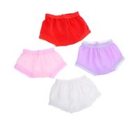 KOMBIUDA 4 Piezas Braguitas para Muñeca Ropa Interior de Poliéster Accesorios de Vestido para Muñecos Colores Surtidos Decorativo Ligero y Fácil de Poner