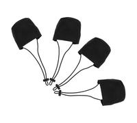 KOMBIUDA 4 Piezas cubrezapatos Antideslizantes Protector del talón del Zapato cubrezapatos Reutilizables de Talon taloneras para Zapatos Black