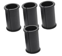 KOMBIUDA 4 Piezas de Funda de Goma Negra para Micrófono de Cámara Ecm-nv1 y Ecm-xm1, Arandela de Goma Práctica para Soporte, Accesorio Micro de Montaje para Instrumento Musical en Directo