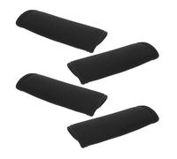 KOMBIUDA 4 Piezas Fundas de Neopreno para Asas de Equipaje Cochecito y Puertas Protectores Cómodos y Duraderos Negro para Accesorios de Carrito