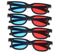 KOMBIUDA 4 Piezas Gafas y Azules para Cine Flexibles y para Tv Proyector Móvil y Ordenador Visión y Duradera para Hombres y Mujeres