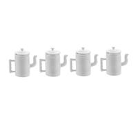 KOMBIUDA 4 Piezas Hervidor De Casa De Muñecas Tetera De Cocina En Miniatura Jarras De Agua De Casa De Muñecas Accesorios Mini Olla De Agua Mini Tetera Aleación Electrodomésticos Pava