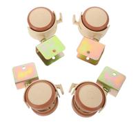 KOMBIUDA 4 Piezas Ruedas para Cuna con Freno y Clamp de Ruedas Giratorias Silenciosas para Muebles Infantiles con Bloqueo Seguro Compatibles con Cochecitos y Cunas