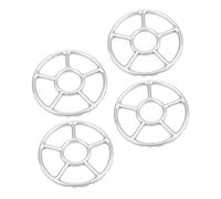 KOMBIUDA 4 Piezas Soporte para Ollas de Gas Resistente y Duradero Soportes para Estufa Compatibles con Hornillos y Fogones Portátiles Estructura Antideslizante y Fácil Almacenamiento