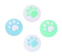 KOMBIUDA 4 piezas Tapones de Silicona para Joystick Forma de de Gato Juego de Antideslizante y Resistente al Desgaste para Controladores de Videojuegos Accesorios Prácticos para Switch