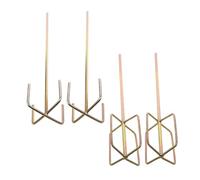 KOMBIUDA 4 piezas Varillas Mezcladoras de Acero Resistente para Taladro Eléctrico Cabezal Hexagonal Doble y Cuadrado Mezcla Pintura Mortero y Epoxi Duraderas y Anticorrosivas para