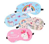 KOMBIUDA 4 Uds En El De Unicornio Almohada De Seda Para Los Ojos Banda Elástica Venda Para Los Ojos Viaje Venda Para Dormir Cubre Los Ojos Para Dormir Venda Para Dormir
