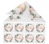 KOMBIUDA 40hojas Servilletas Decorativas De Fiesta Eucalipto De Diseño Floral Para Cumpleaños y Celebraciones Elegantes y Adorables Para Decoración De Mesa