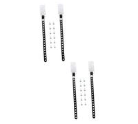 KOMBIUDA 4piezas Anti-tip Furniture Safety Straps Adjustable Wall Anchors for Earthquake Proofing Furniture Straps for Bookshelves and Cabinets