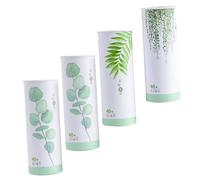 KOMBIUDA 4piezas Pañuelos De Papel De Creativos Para Automóvil Extracción Fácil Servilletas Multiusos Impresión Aleatoria Para Hogar y Viajes