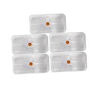 KOMBIUDA 5 Latas De Gel De Sílice Desecante Reutilizable 40 Gramos Absorbente De Humedad Indicador De Color Cambio Protección Para Cajas y Almacenamiento Seguro