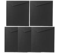 KOMBIUDA 5 Piezas bolsa de papel kraft school bag pack escolar bolsa de festa maletín escolar sobres de polietileno cajas s de papel a granel s de artesanía Black