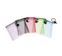 KOMBIUDA 5 Piezas Bolsas de Malla con Cordón Colores Vibrantes Bolsas de Almacenaje Pequeñas para Viaje Organización de Equipaje Hogar Oficina