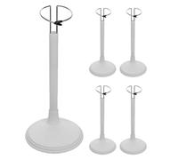 KOMBIUDA 5 Piezas Soportes para Muñecas Ajustables Bases Blancas para Exhibición de Figuras de Acción y Peluches Racks de Presentación Versátiles para Colecciones Escritorio