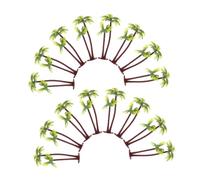 KOMBIUDA 50 Piezas Árboles Modelo Plástico Artificial Decoración Miniatura para Acuarios Tartas y Paisajes Resistente al Agua para Manualidades y Dioramas