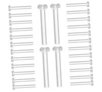 KOMBIUDA 50 piezas Protectores de Pin de Pendiente Transparentes de Plástico para Fabricación de Pendientes Accesorios Prácticos y Seguros para Bricolaje