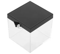 KOMBIUDA 6 piezas Caja de Almacenamiento Transparente con Tapa para Minerales y Especímenes Organizador para Muestras Pequeñas y Joyería Resistente y Fácil de Limpiar para Exhibición y
