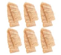 KOMBIUDA 6 Piezas Material de Techo Miniatura Techo de Paja Artificial para Modelos Material DIY para Micro Paisajes y Casas de Muñecas