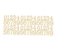 KOMBIUDA 6juegos Números De Madera Decorativos Sin Terminar Para Manualidades De Números Educativos Beige Para Juguetes De Matemáticas Montessori