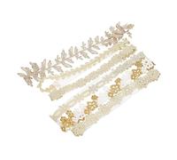 KOMBIUDA 6piezas Diademas Bonitas Para Bebés Niñas Encaje Floral Accesorio De Cabello Diseño Adorable