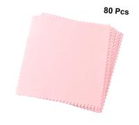 KOMBIUDA 80Piezas Paños de Microfibra de Limpieza Lentes y Pantallas Unidades Rosa Gafas Cámara y Dispositivos Móviles sin Rayones