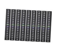 KOMBIUDA 9 Piezas Tiras Adhesivas Termómetro para Acuario 9 Piezas, Pegatina para Pecera 10-40 °C, Sensor de Temperatura para Tanque de Peces, Fácil Lectura Pilas, Adecuado para Control