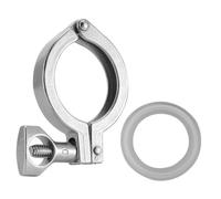 KOMBIUDA Abrazadera Sanitaria Tri Clamp Acero Inoxidable Resistente con Junta de Silicona Pin Único para Equipos Alimentarios y Procesos Higiénicos