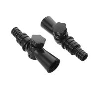 KOMBIUDA Adaptador Angular Giratorio para Fregona 17mm 11/16 ABS Negro | Unión de Rosca, Ajuste 360 Grados, Instalación Rápida, para Mango y Varilla de Limpieza