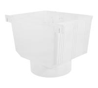 KOMBIUDA Adaptador de Bajante PVC 160Mm para Sistema de Captación de Agua de Lluvia Embudo para Desagüe y Desviador para Canalones Accesorio para Barriles de Recogida y Drenaje Exterior