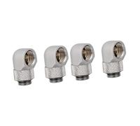 KOMBIUDA Adaptador De Computadora 4 Piezas Codo G1/4 Conector G1/4 Ajuste De 90 Grados Adaptador G1/4 Te En Ángulo De PVC Racor G1/4 Adaptador Enchufe Adaptador USB Cargador Enchufar