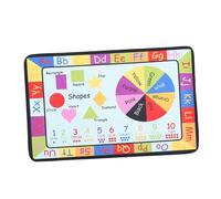 KOMBIUDA Alfombra de Dibujos Animados 50x80 Cm para Educación Temprana, Material de Vellosidades de Cristal, Antideslizante, Infantil, para Juegos y Desarrollo Cognitivo en Habitación Niños