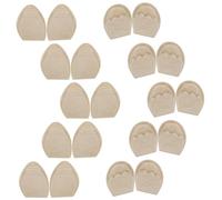 KOMBIUDA Almohadillas Talón y Antepié Ajustables, Absorbentes y Ligeras, Para Tacones Altos y Zapatillas Deportivas, Cómodas, En Color Piel, Pack 10 Pares (5 Redondas 5 Puntiagudas