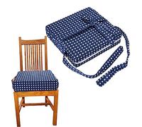 KOMBIUDA Asiento Elevador Infantil y Extraíble Para Sillas De Comedor Azul Estrellado Cojín Seguro y Cómodo Para Niño Niña Casa y Restaurantes