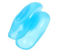 KOMBIUDA Auditivos de Silicona para Teñir Cabello, Impermeables y Reutilizables, Flexibles y Ajustables, Uso en Salón y Hogar, Cubiertas Oídos Azules, Protección contra Tintes y Agua