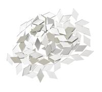KOMBIUDA Azulejos acrílicos brillantes 200 piezas rombo autoadhesivos para manualidades con respaldo autoadhesivo y acabado alto brillo para decoración de paredes y muebles