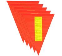 KOMBIUDA Banderas Reflectantes de Seguridad para Bicicleta Infantil, 5 Piezas, PVC Resistente, Tamaño 21.5x28.5x28.5 Cm, Accesorio Ciclismo, Compatibles Varilla de 6 Mm, Adecuado