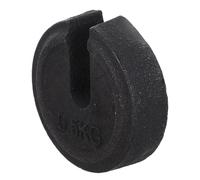 KOMBIUDA Báscula Industrial de Hierro 0,5 Kg Contrapeso Ranurado para Tracción Ortopédica, Peso Calibrado para Básculas Antiguas, Compatible Equipos Médicos Profesionales