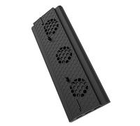 KOMBIUDA Base de Refrigeración Vertical para Consola Ventilador de Enfriamiento y Hub USB Triple Compatible con One Negro